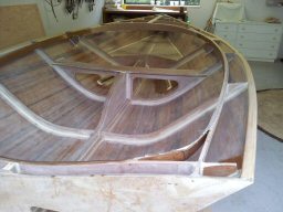 Hull and deck framing completed